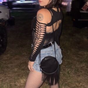 Art Class Fringe Crossbody Bag